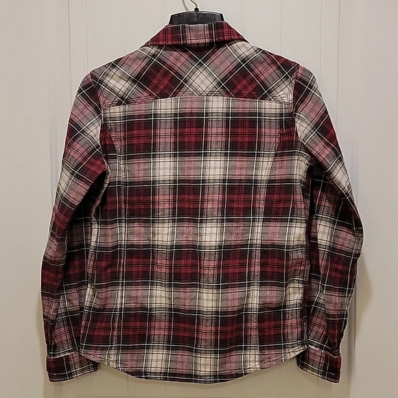 Carhartt Plaid Long Sleeve Flannel Button Down Shirt Size Small - Picture 5 of 7